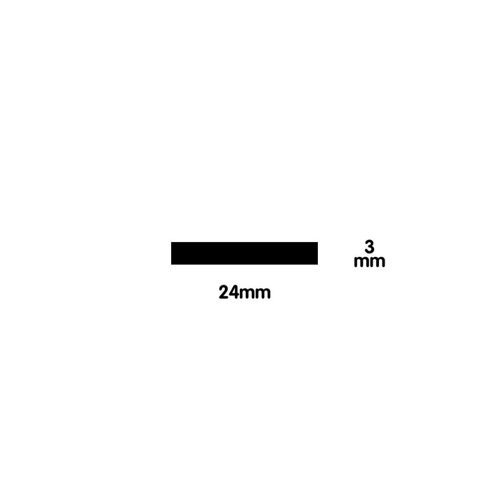 Neoprene (CR) self adhesive tape 4.5mm Black 12mm x 4.5mm