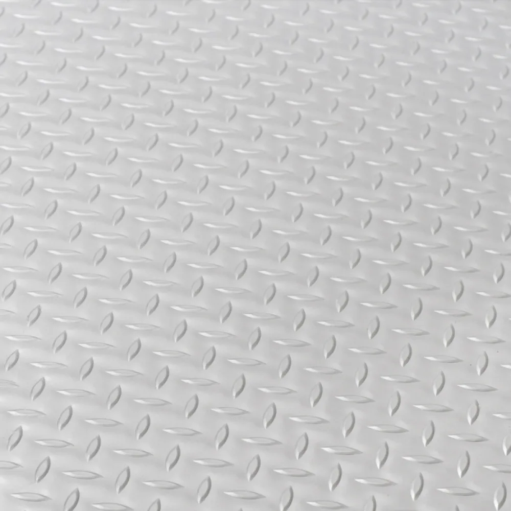 Supafloor Checker Plate Flooring Silver