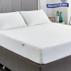 Bamboo Fitted Mattress Protector Single