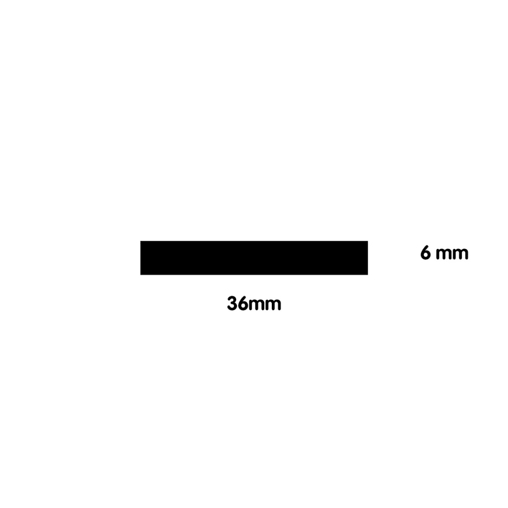 Neoprene (CR) self adhesive tape 9.5mm Black 12mm x 9.5mm