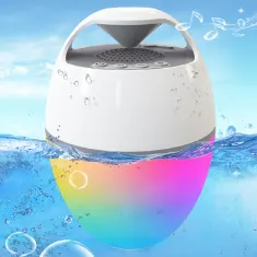 Rechargeable Floating Bluetooth Speaker with Pool Light Show
