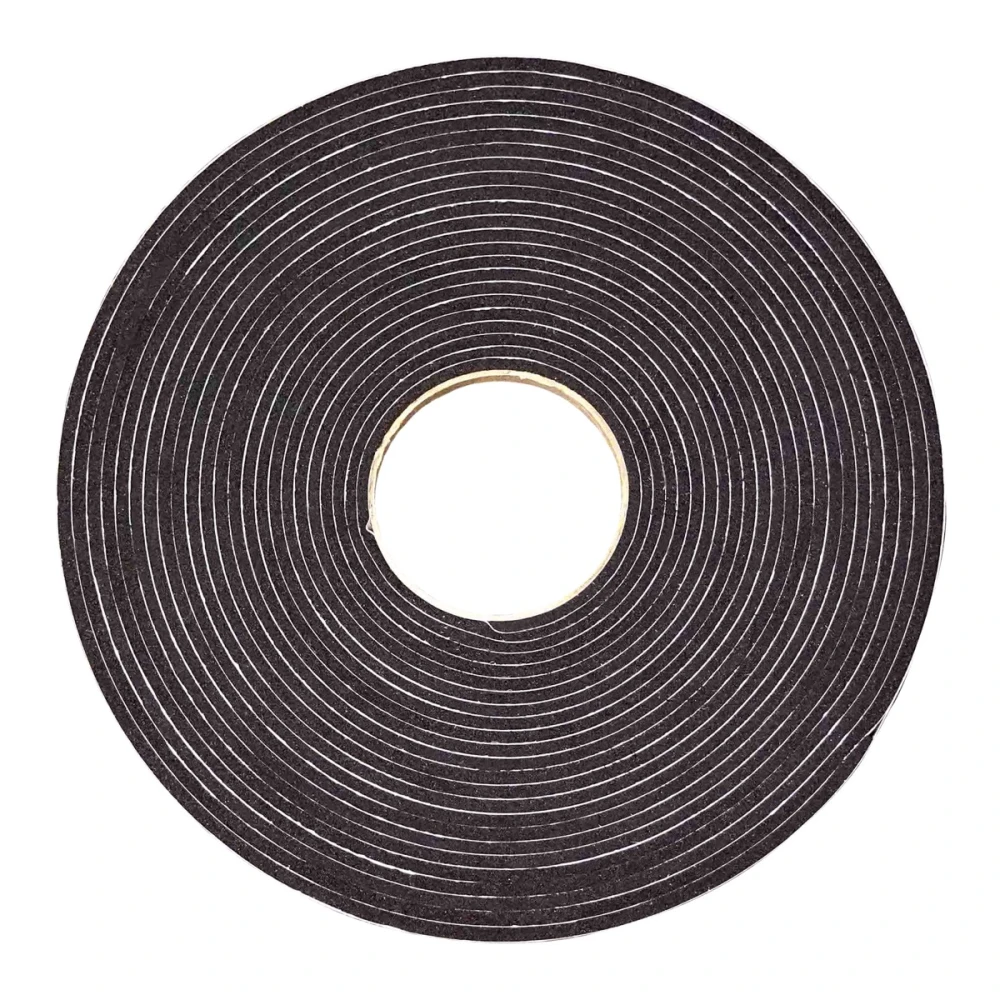 EPDM414 Supersoft self adhesive tape 4.5mm Black 12mm x 4.5mm
