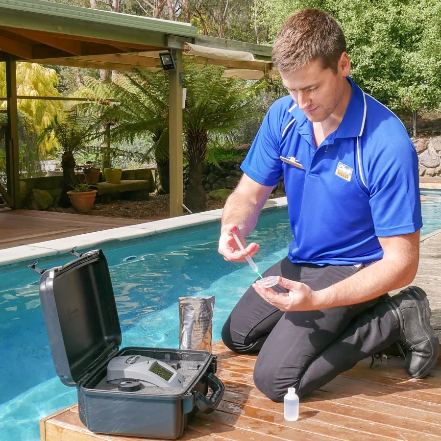 How to adjust pool water balance