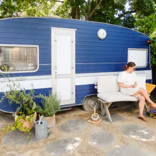 How This Couple Turned Vintage Caravan into an Interior Designer’s Dream
