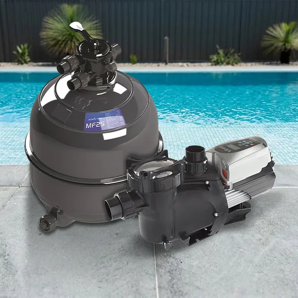 Pool equipment setup including pump and filtration system