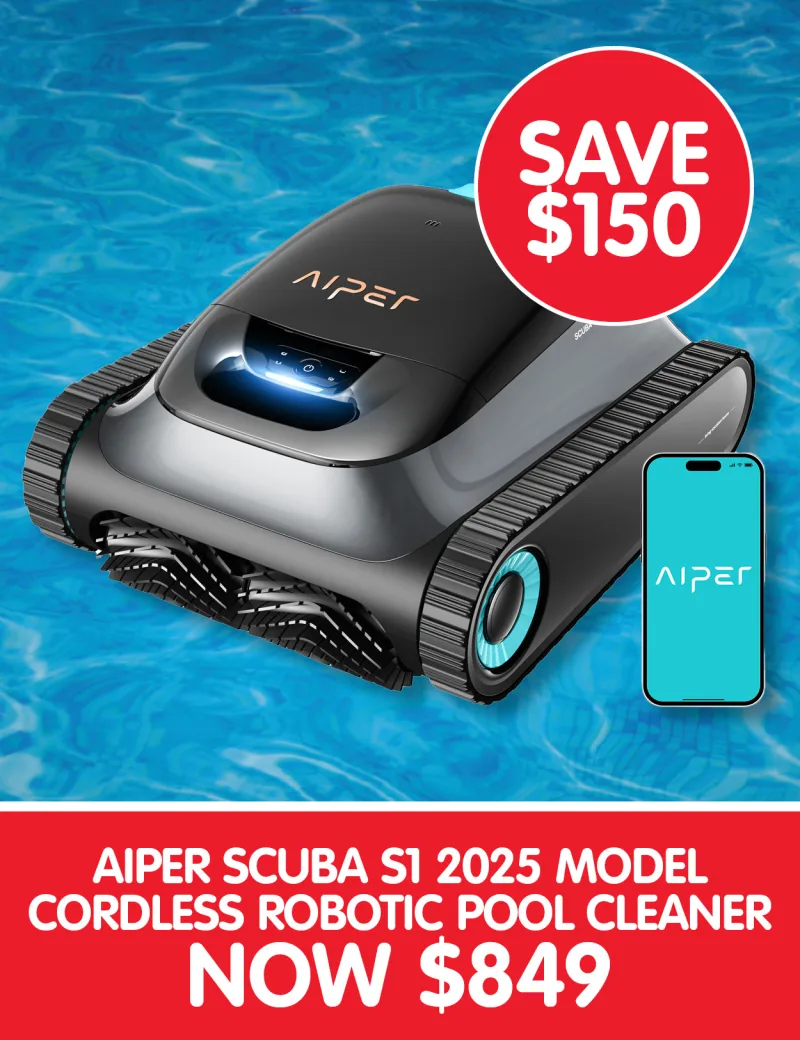 Aiper Scuba S1 2025 Model Clark Rubber EXCLUSIVE Cordless Robotic Pool Cleaner
