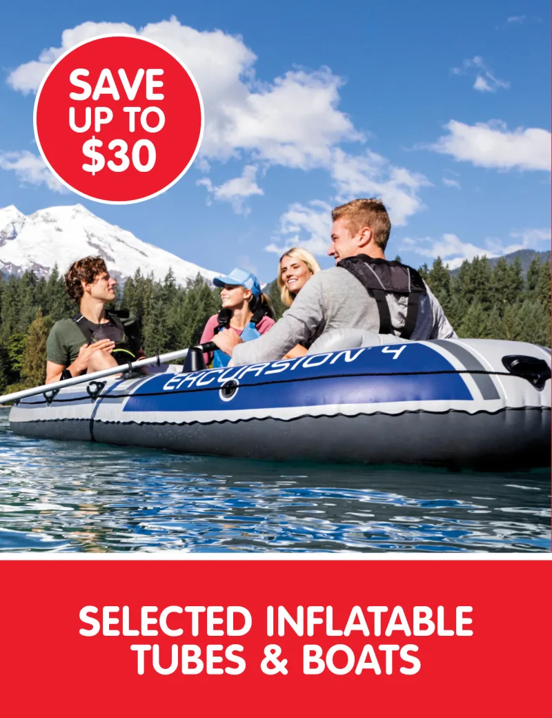 Inflatable tubes and boats