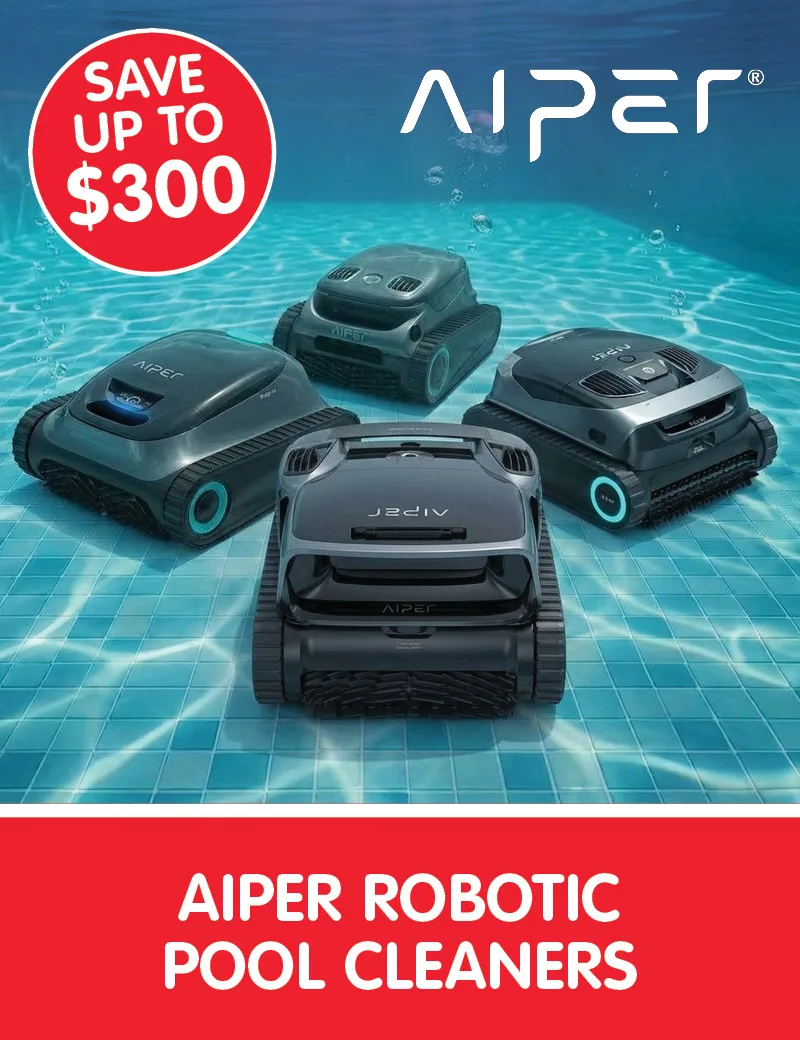 Save up to $300 on Aiper Robotic Pool Cleaners