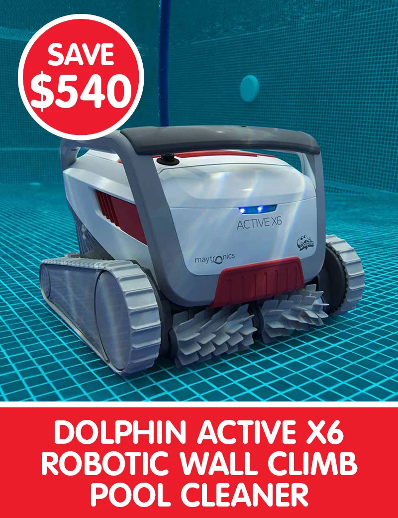 Save up to $540 on Dolphin Active X6 Robotic Wall Climb Pool Cleaner
