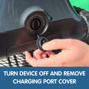Turn Device off and remove charging cover