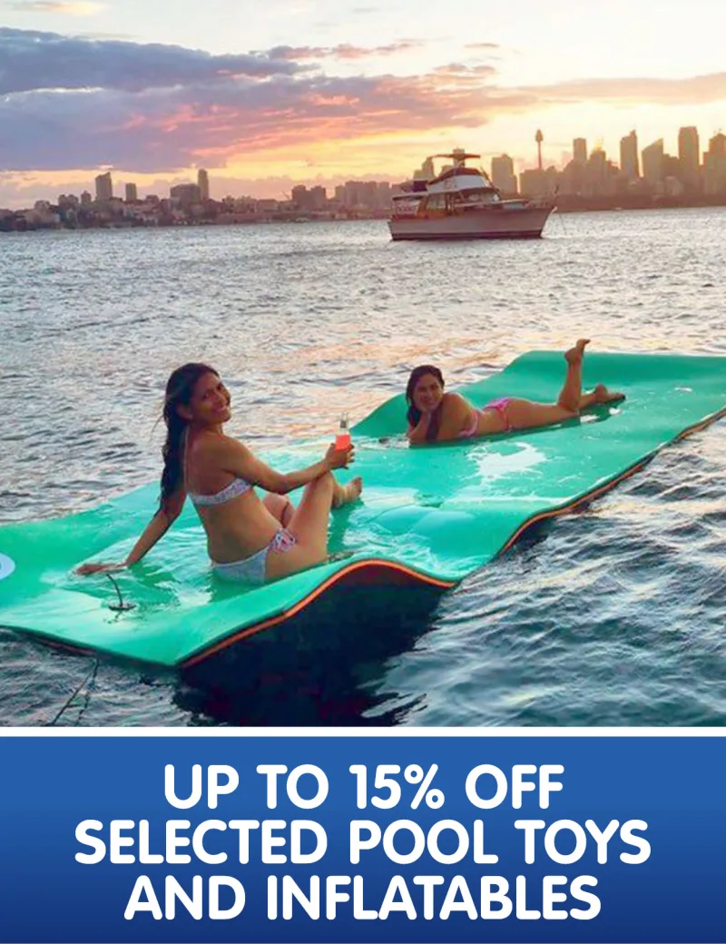 Up to 15% off selected pool toys and inflatables