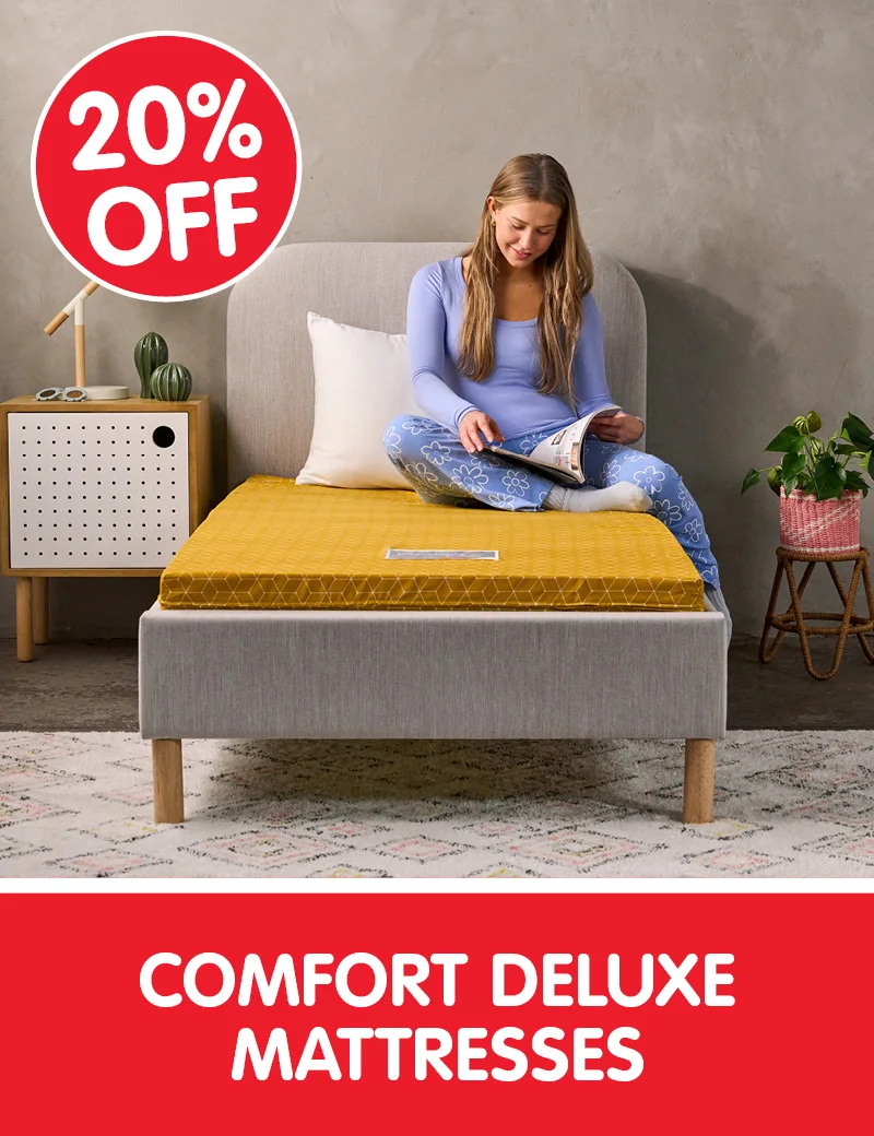 20% off Comfort Deluxe Mattresses