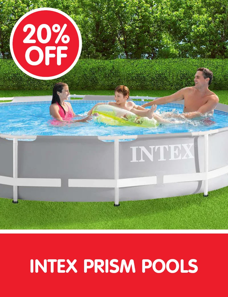 20% off Intex Prism Frame Pools