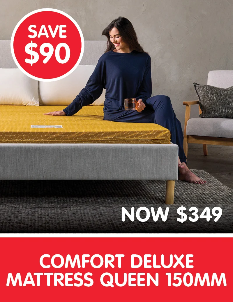 Save $90 on Comfort Deluxe Mattress Queen 150mm
