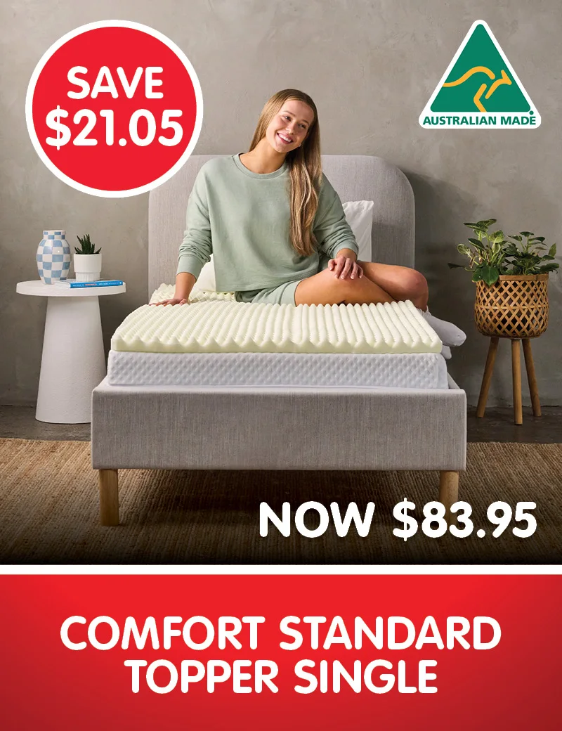 Save $21.05 on Comfort Standard Topper Single
