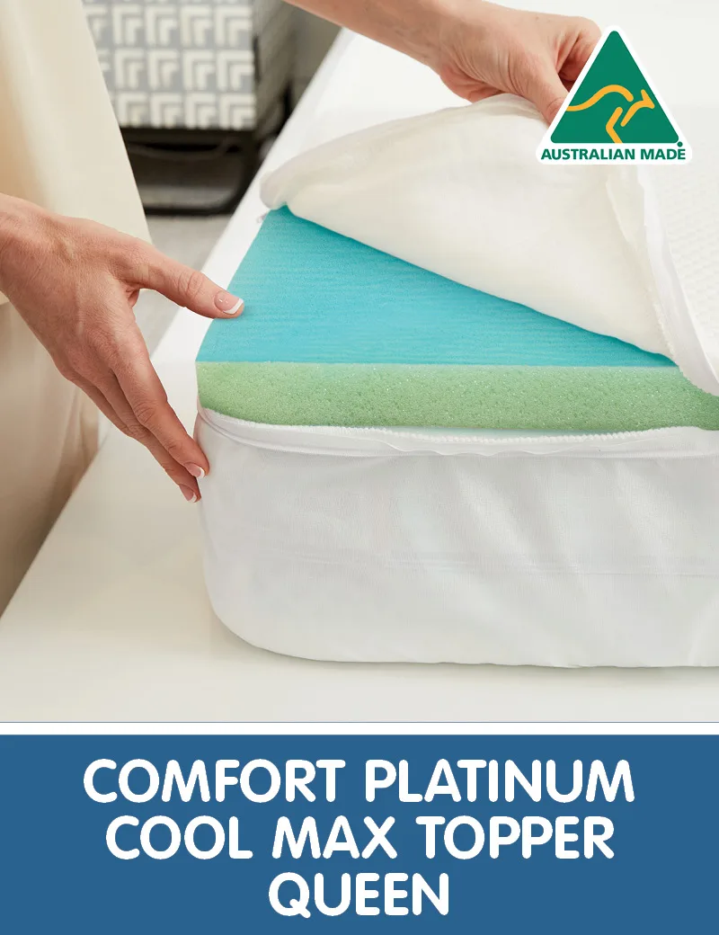 Comfort Platinum Cool Max Topper Queen