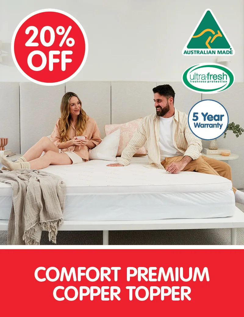 20% off Comfort Premium Copper Toppers