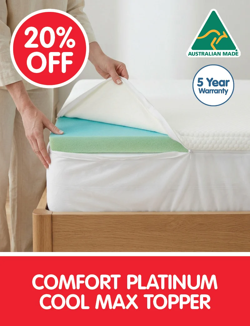20% off Comfort Platinum Cool Max Toppers