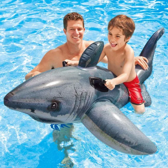 Intex shark sales water slide