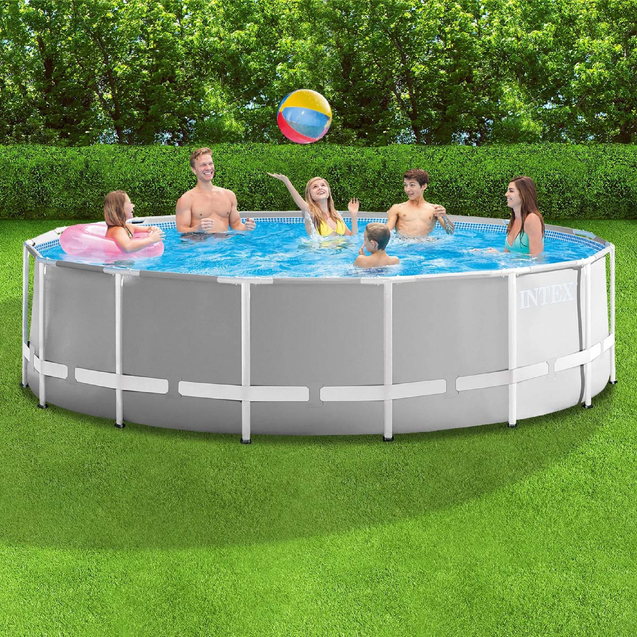Intex Prism Frame Pool Round - 15ft x 48in Depth