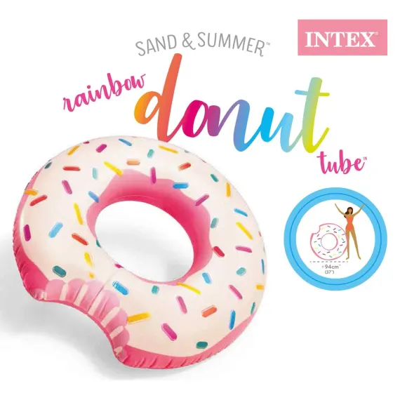 Intex Rainbow Donut Swim Ring