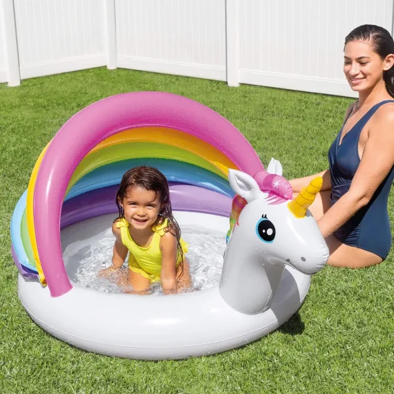 Unicorn blow up pool discount