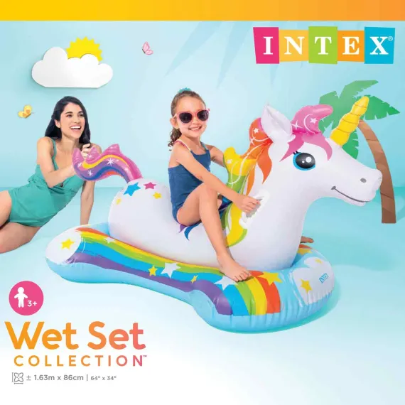 Inflatable ride hot sale on unicorn