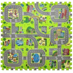 Kids EVA Tiles Road Map 9 Pack