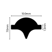Locking Key for Glazing Rubber 10mm x 7mm