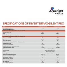 Aquatight Inverter Max Silent Heat Pump Pool Heaters