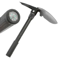 Multi Purpose Camp Tool With Shovel Pick & Compass 30X10cm