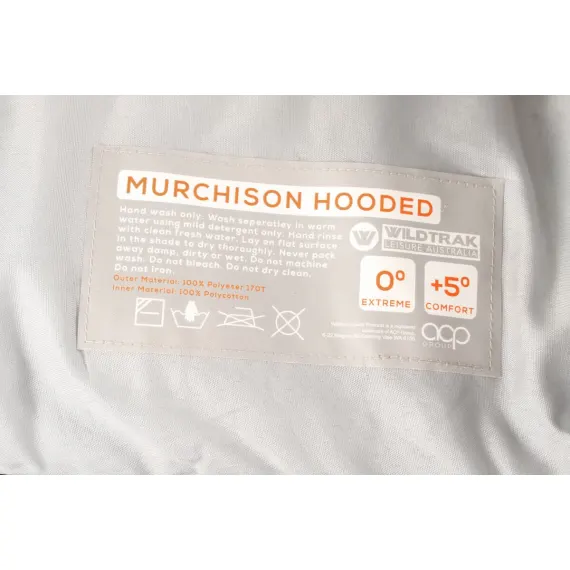 Murchison Hooded Sleeping Bag 230 x 75cm 0 to 5C