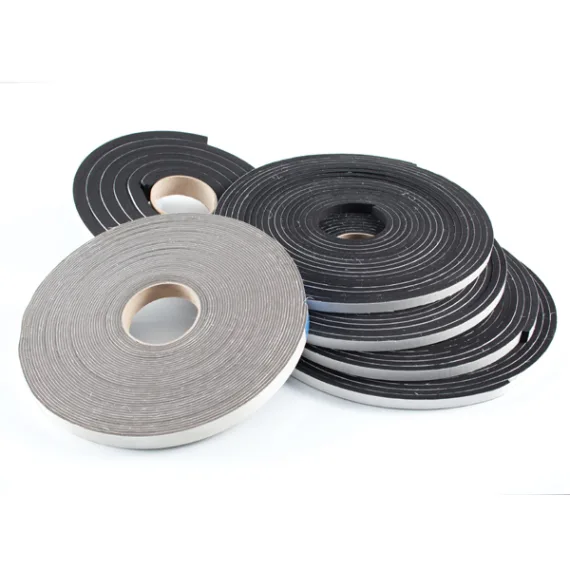 Neoprene (CR) self adhesive tape 3mm Black 24mm x 3 mm