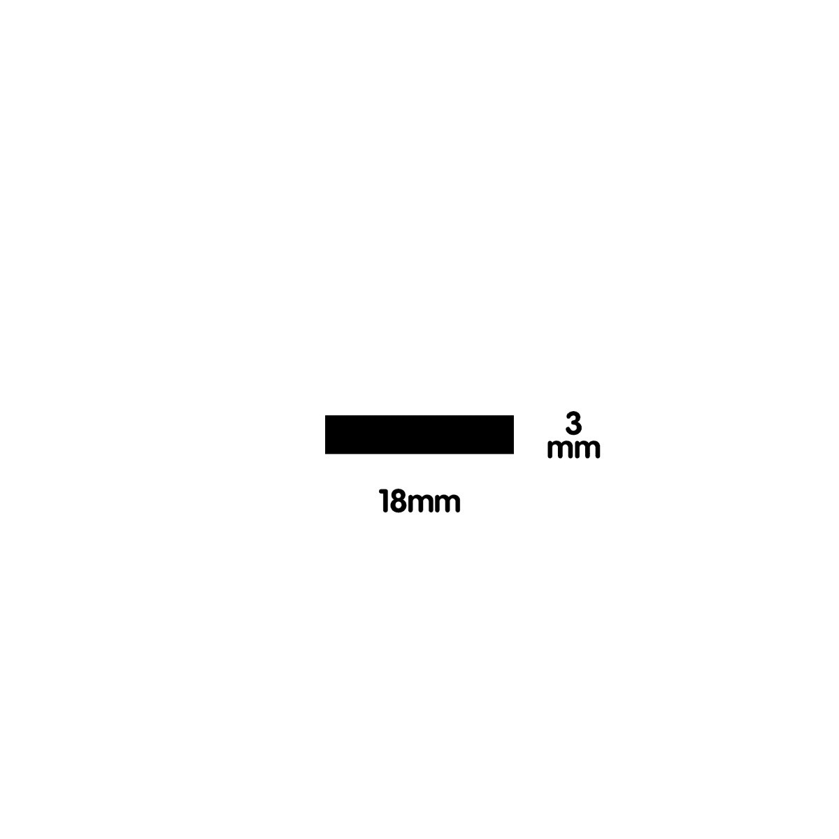 Neoprene (CR) self adhesive tape 3mm Black 12mm x 3 mm