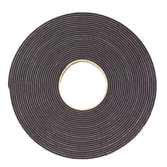 Neoprene (CR) self adhesive tape 3mm Black 24mm x 3 mm