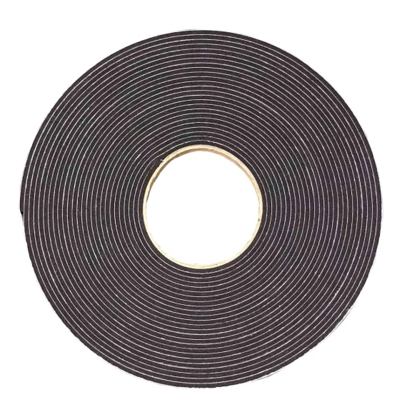 Neoprene (CR) self adhesive tape 3mm Black 12mm x 3 mm
