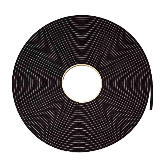 Neoprene (CR) self adhesive tape 4.5mm Black 24mm x 4.5 mm