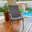 Polymaster High Back Aluminium Cushion Sand