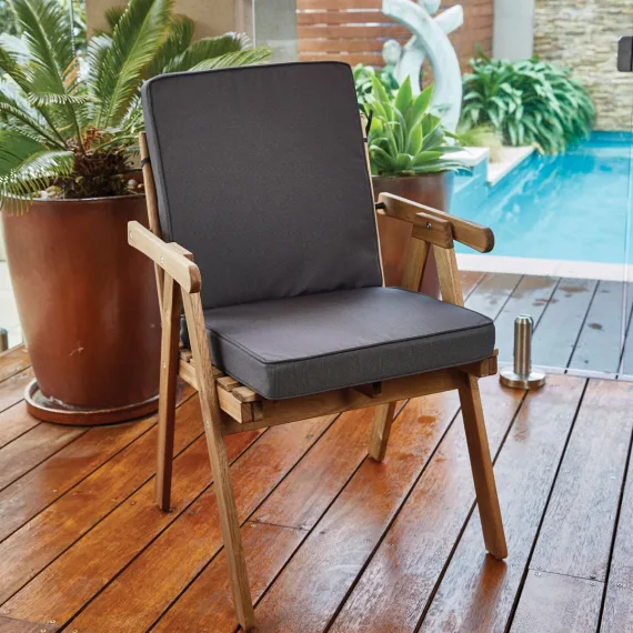 Outdoor chair sales cushions with backs