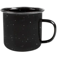 Premium Enamel Mug 8X8cm Black Speckle