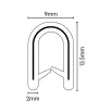 PVC Black Pinchweld - 13.5mm x 9mm