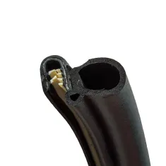 PVC Black Pinchweld with Side Bulb (Large) - 15mm x 10.5mm