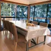 PVC Table Cover - Clear Leaves