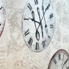 PVC Table Cover - Clocks