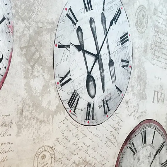 PVC Table Cover - Clocks