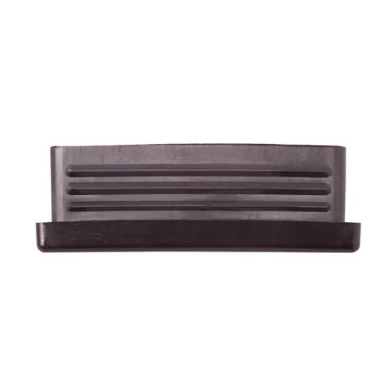 Rectangular Plastic Internal Chair Tip - Black 50mm x 25mm