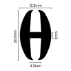 Screen Extrusion Glazing Channel - 12.2 x 20mm