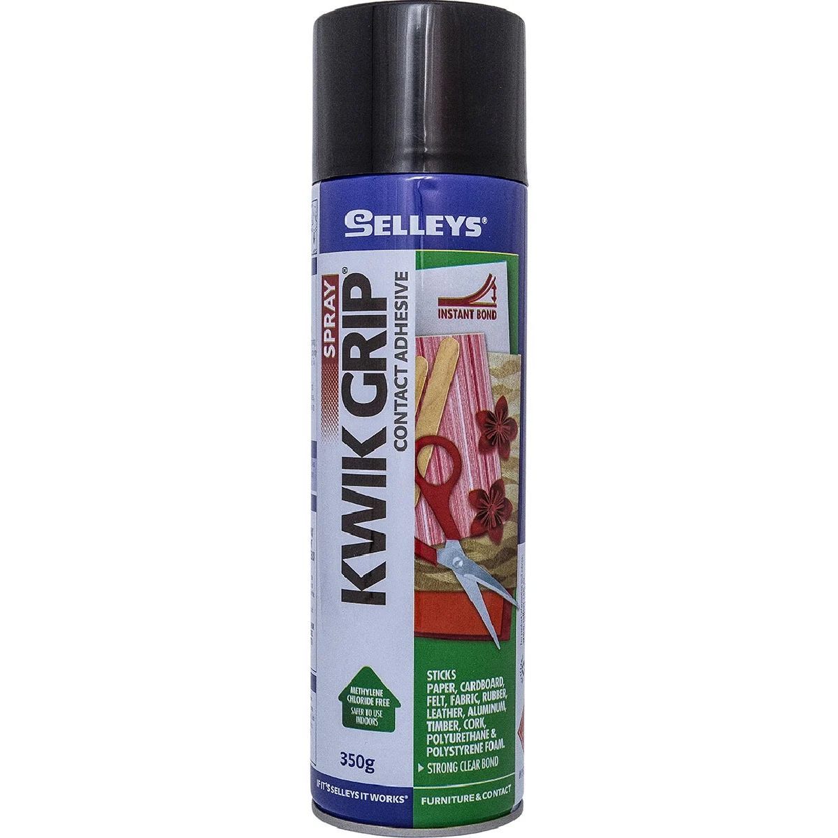 Selleys Contact Adhesive Kwik Grip Spray - 350g