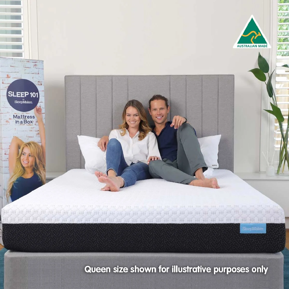 Sleepmaker bed on sale in a box