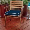 Square Designer Chair Cushion Navy